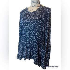 Michael Kors Tops | Michael Kors Lace Leopard Animal Print Blouse